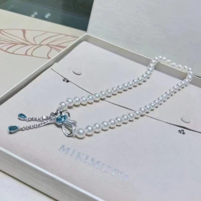 gorgeous 8-9mm south sea  white pearl necklace18inch (mm) - Image 1 of 3