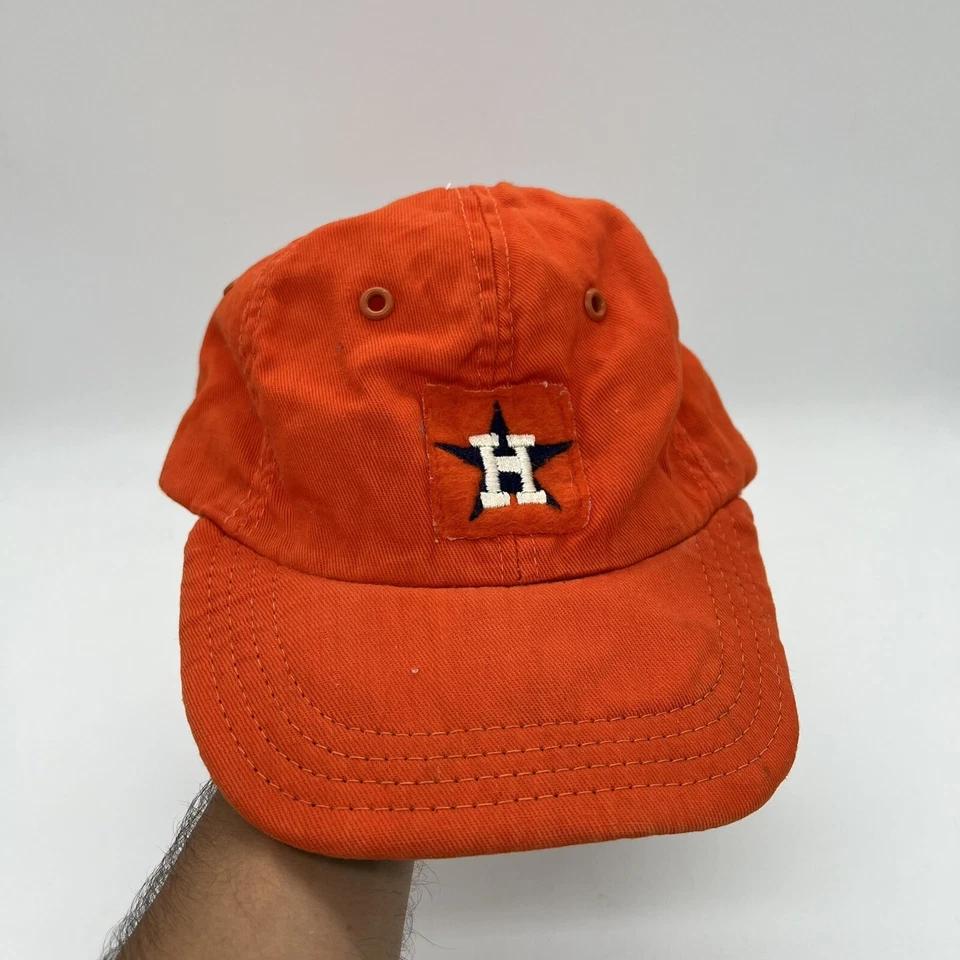Gorra de béisbol ajustada elástica de colección de los años 60 Houston Astros MLB naranja Foto 1 de 4