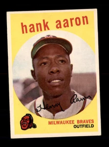 1959 Topps #380 Hank Aaron VG-EX - Picture 1 of 2