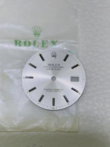 ROLEX DATEJUST REF 16030, 16014, 16000 NOS SILVER DIAL FOR PARTS! - Picture 1 of 4