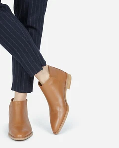 NUEVO Botín Everlane Italiano Cuero Moderno, Coñac, Varios - Imagen 1 de 10