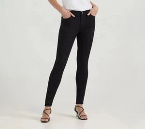 Lee Womens Black Denim Legendary Style Skinny Jeans Mid Rise Size 10M NWT - Picture 1 of 8