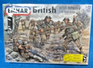 Emhar, scala 1/72 - prima guerra mondiale - fanteria britannica con equipaggio carro armato 7201 NUOVO - Foto 1 di 2