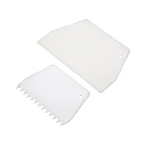 BAKEMASTER CAKEMASTER Icing Scraper Set of 2, 19 x 12.5 cm & 9.5 x 13.5 cm! - Picture 1 of 3