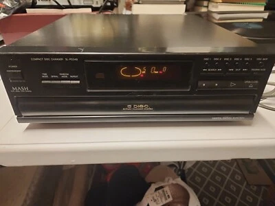 Panasonic SL-PD346 MASH Vintage CD Player 5 Disc Carousel Changer  - Image 1 of 2