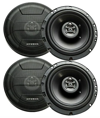 (4) Hifonics ZS653 6,5 дюйма 1200 Вт для 4 автомобильных стерео коаксиальных колонок - Изображение 1 из 4