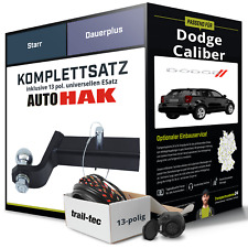 Produktbild - Für DODGE Caliber Anhängerkupplung starr +eSatz 13pol uni 06.2006-jetzt Kit NEU