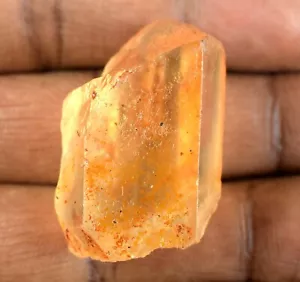 90,05 ct natürlicher brasilianischer gelbgoldener Topas Edelstein grob zertifiziert E6334 - Bild 1 von 9