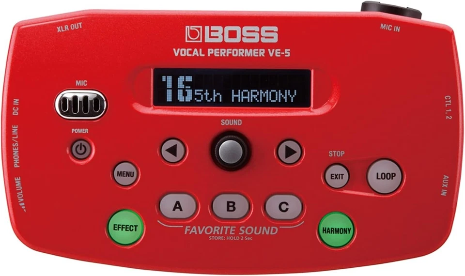 Boss VE-5-RD Vocal Performer Effects Processor Red JP NEW - Image 1 of 1