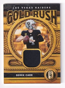 2022 Panini Gold Standard DEREK CARR Gold Rush Patch 🔥 291/299