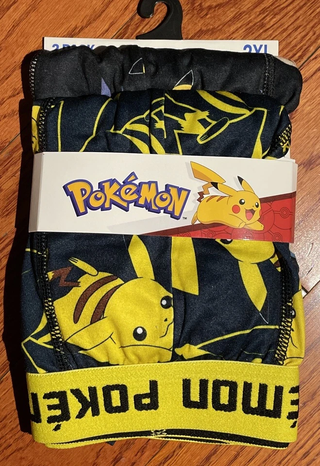 Mens Bioworld Pokémon Nintendo (2) Pack Boxer Briefs Underwear 2XL 44-46