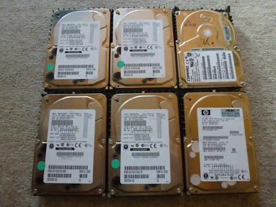 Retro PC HP Compaq Fujitsu 36,4GB 18,2GB 37,7GB SCSI Festplatte HDD Intern 6St - Bild 1 von 4