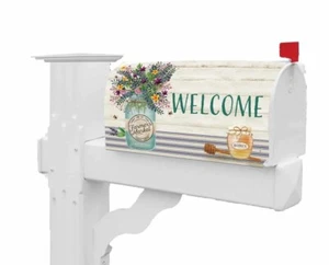 Wildflowers Jar Mailbox Makeover Cover Standard Size - Picture 1 of 2