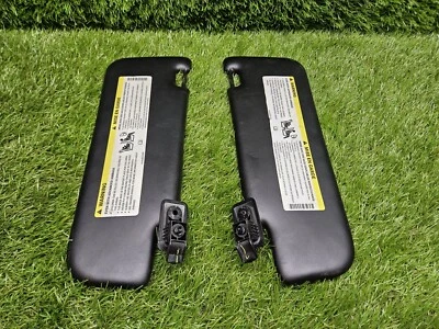 2012-2017 Fiat 500 Driver & Passenger Sun Visor Pair Set Black 7EJ08MS7AA - Image 1 of 4