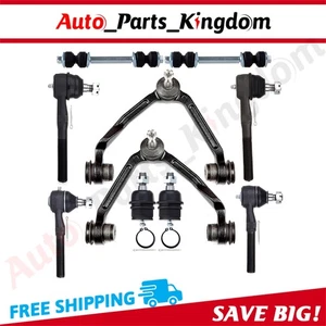 10pc Front Control Arms Tie Rod Ends Ball Joints For Ford F-150 F-250 97-03 5.4L - Picture 1 of 8