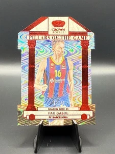 2023/24 Crown Royale Euroleague Pillars PAU GASOL Red Wave Die-Cut 17/49 #13 - Picture 1 of 2