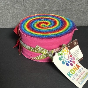 Jelly Roll Kona® New Classic Palette 2.5" Fabric Strips Cotton Precuts M525.23 - Picture 1 of 4