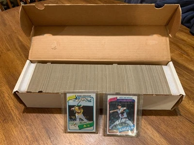 Juego completo de tarjetas de béisbol Topps 1980 1 - 726 ¡Hermoso! Ricky Henderson, Nolan Foto 1 de 3