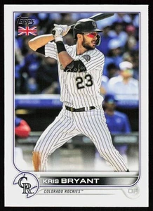 2022 Topps UK Edition Kris Bryant #101 BASEBALL Colorado Rockies - Picture 1 of 2