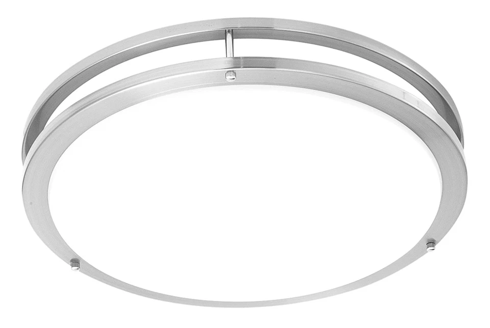 Thomas Lighting SL7050-78 Ceiling Fixture w/ White Acrylic Lens - Brushed Nickel - Image 1 of 1