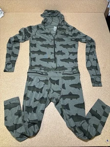 Airblaster Pantalone Uomo S Verde Pesce Ninja Tuta Misto Lana Merino D1 - Foto 1 di 7