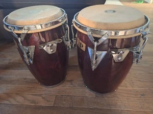LP Conga Drums 15x11" & 15x10"Conga Latin Percussion Set M.Cohen 1987 - Picture 1 of 6