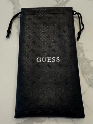 Guess Eyewear Glasses Sunglasses Logo Black Soft Bag New - Image 1 of 4