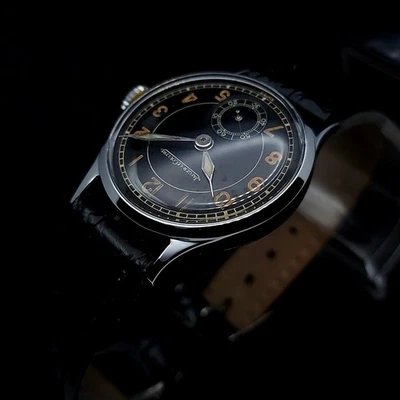 Jaeger LeCoultre vintage 1940 military watch cal.463 standard WWII German D.H. - Image 1 of 4