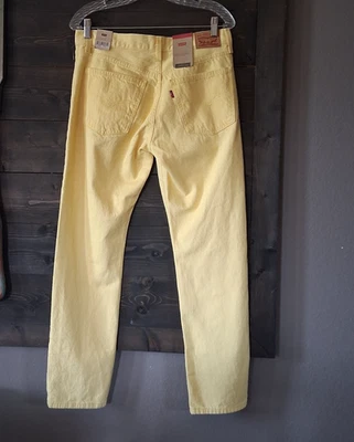 Levis Jeans 29x30 (32x29) Original Style Yellow Middy Straight Light Wash NWT - Image 1 of 4