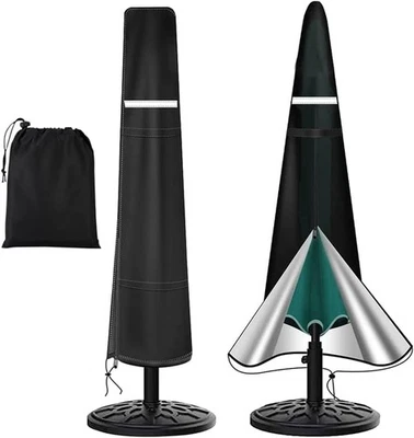 Umbrella Covers for Outdoor Umbrellas 9-12ft, Patio Umbrella Cover 420D Oxford F - Image 1 of 4