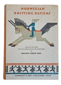 Vintage Norwegian Knitting Designs HC Book Annichen Sibbern Bøhn 1965 Grøndahl  - Picture 1 of 13
