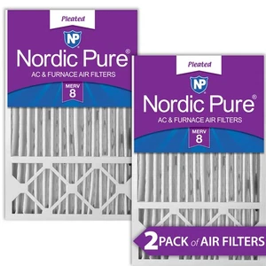 16x25x5 (4 3/8) Honeywell/Lennox Replacement MERV 8 Air Filters 2 Pack - Picture 1 of 7