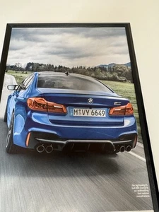 Framed Original F90 BMW M5 Competition Magazine Picture Poster Man Cave Retro - Picture 1 of 1