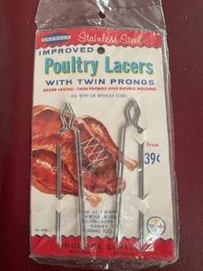 Vintage Androck Stainless Steel Poultry Lacers Inc P And P - Picture 1 of 3