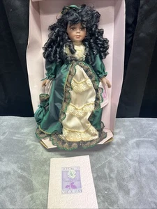 Muñeca de porcelana artesanal vintage recuerdos coleccionables “Whitney” 16 pulgadas - Imagen 1 de 8