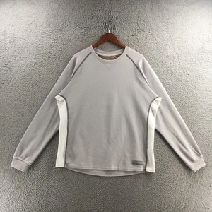 Realtree Waffle Long Sleeve Sweatshirt Mens XL Gray Polyester Blend Pullover - Picture 1 of 13