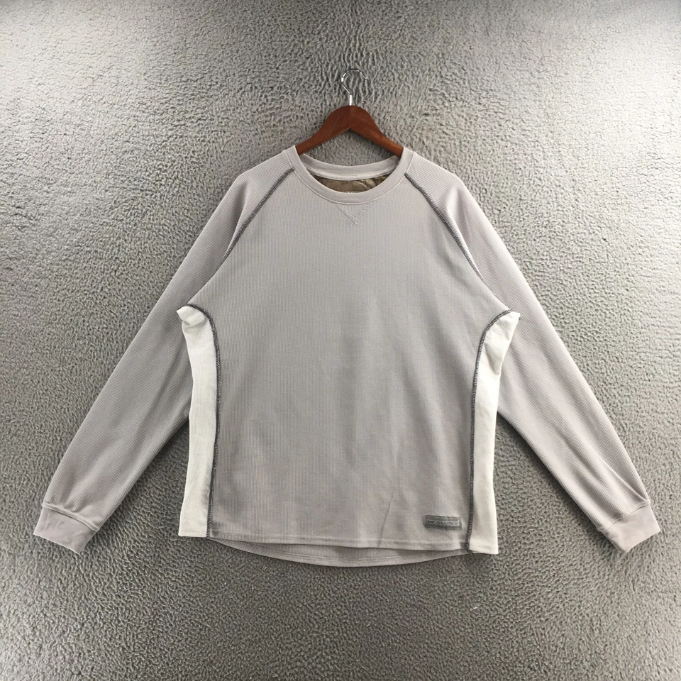 Sudadera Realtree Waffle Manga Larga Para Hombre XL Gris Mezcla Poliéster Pullover Foto 1 de 4