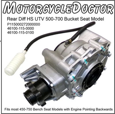 Diff,Rear,Gear Box,HiSun,UTV,500,550,700,750,MSU,AXIS,YS,TSC,Coleman,65mm Seals - Image 1 of 4