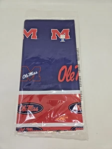 University of Mississipi/Ole Miss-Plastic Tablecloth 54"x108" Rectangle #724893 - Picture 1 of 3