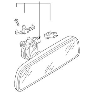 Genuine Volkswagen Mirror Inside 3G0-857-511-N-LAN - Picture 1 of 2