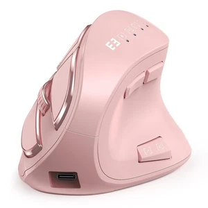 seenda Ergonomic Pink Bluetooth, Wireless, Vertical, Rechargeable, Optical Mouse - Picture 1 of 7