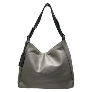 Auth Motherhouse - Gray Beige Black Leather Shoulder Bag - Picture 1 of 9