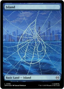 Island 0190 (Foil) Full Art - Marvel's Spider-Man MTG - NM/M Ships Now - Picture 1 of 1