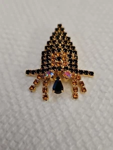 Broche prendedor de bruja con diamantes de imitación de Halloween - Imagen 1 de 4