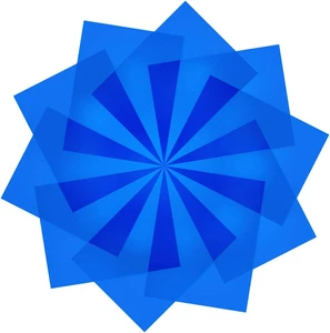 10 Pieces Transparent Blue Correction Lighting Gel Filter - Gel Light Filter Pla - Picture 1 of 7