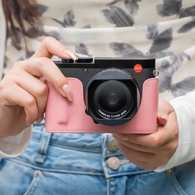 Funda protectora de cuero genuino para cámara para Leica D-LUX8 DLUX8 Q3 Sofort 2 Foto 1 de 4