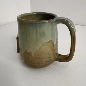 Shearwater Keramik Becher Tasse Mississippi Prairie Green Glaze Peter Anderson 2012 - Bild 1 von 9