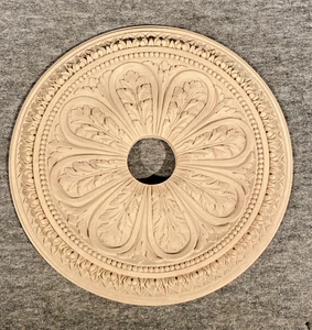 Gips Deckenmedaillon 19" Vintage - Bild 1 von 6
