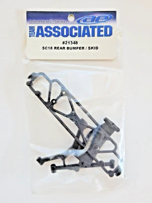 Team Associated #21348 SC18 Rear Bumper Brace Skid Plate Set New Factory Sealed - Image 1 of 4