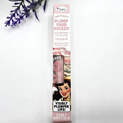 theBalm Plump Your Pucker Plumping Lip Gloss - GIDDY UP (Sparkling Sheer Pink) - Image 1 of 4